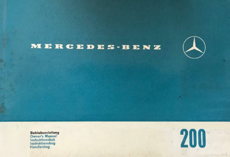 Mercedes W 110 Series Owner/Service Manual Directory