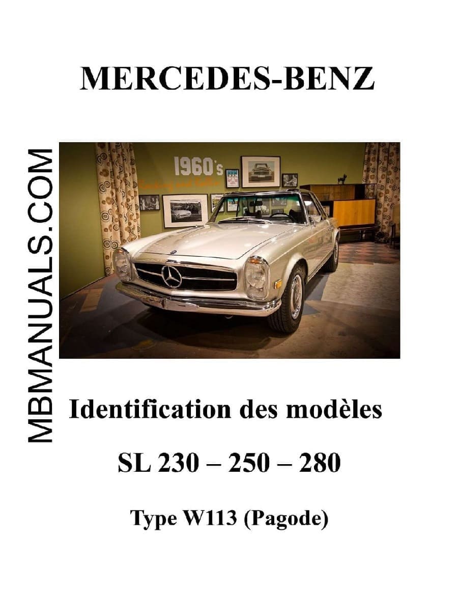 Mercedes W113 230 250 280 Identification Guide