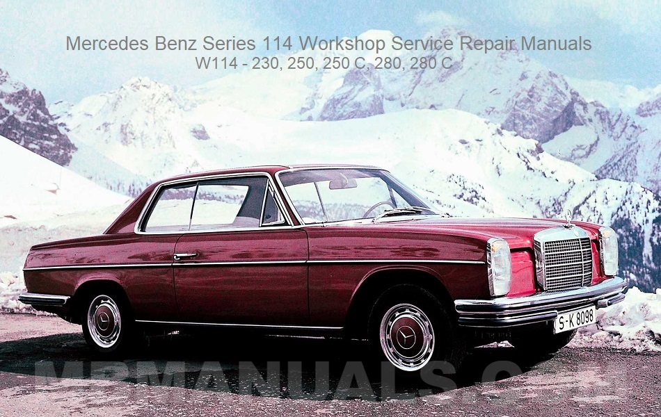 W 115   200 bis 250 ab 1968 Mercedes W 114 Terotex Hohlraumversiegelungsplan 