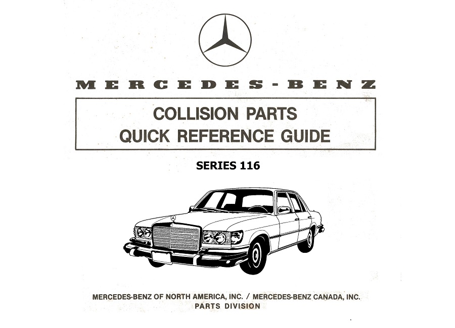 Mercedes Benz W116 Workshop Service Repair  Manual 280 S SE 300 SD 450 SE SEL 