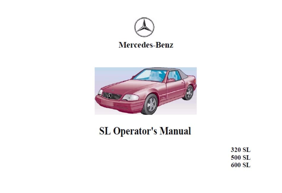 Betriebsanleitung Mercedes Benz R129 SL 280 320 500 600 NEU 