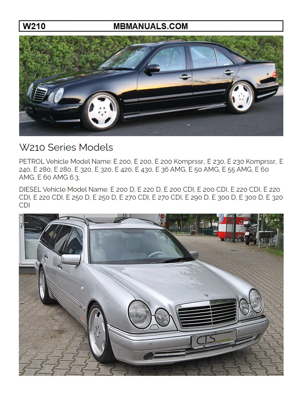 Mercedes Benz 210 W210 Service Repair Manual .pdf