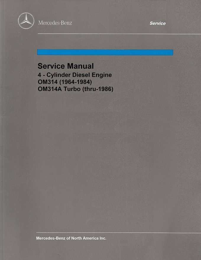 Mercedes Benz Unimog motor OM 314 a imagen catálogo de repuestos lista Parts List 1986 